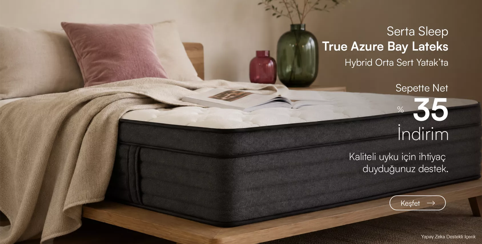 Serta Sleep True Azure Bay Lateks masaüstü slider